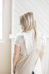 Croosback Linen Apron