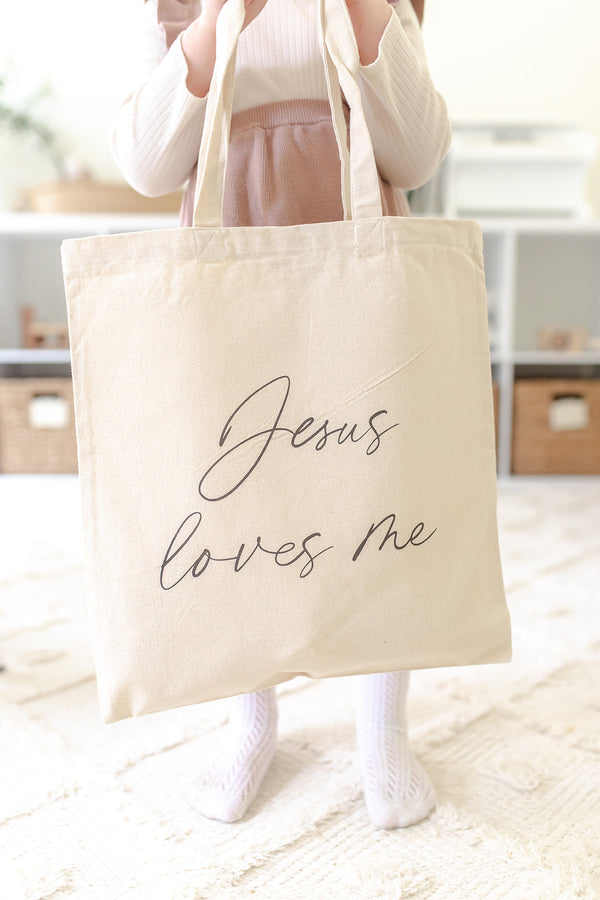 Jesus Loves Me Tote Bag