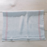 Red Striped French Linen Kitchen Towel