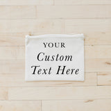 Custom Text Cosmetic Bag