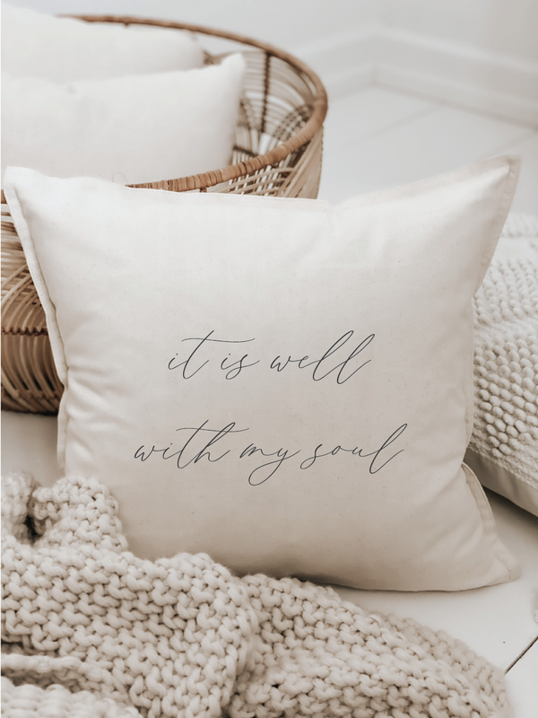 It is well Verse Pillow