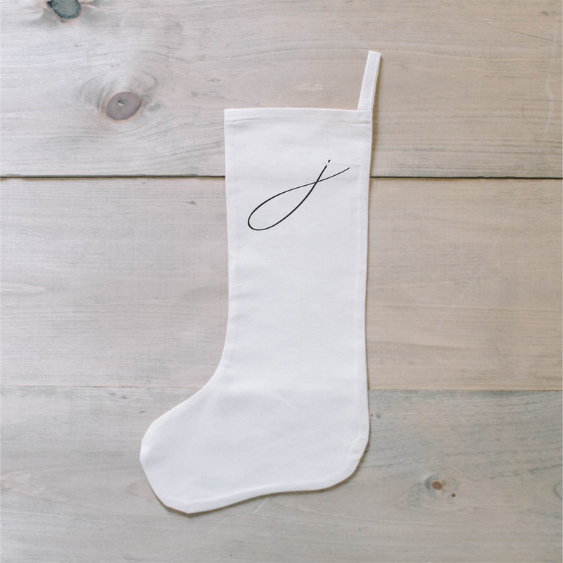 Personalized Calligraphy Initial Stocking