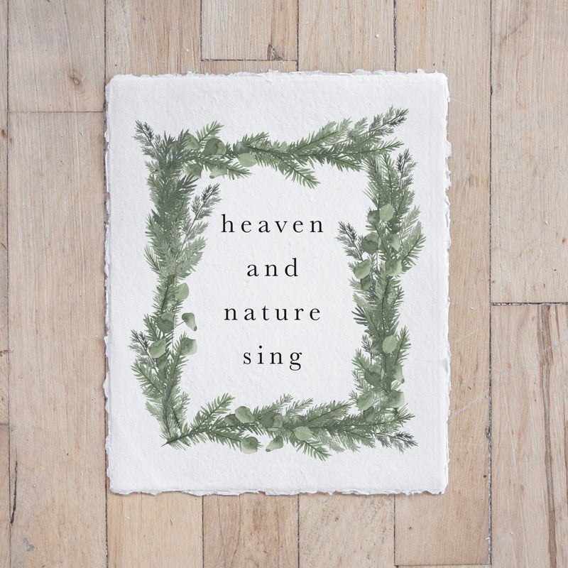 Heaven and Nature Watercolor Print