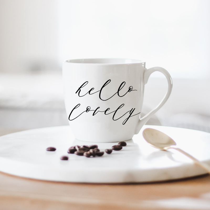Hello Lovely Ceramic Coffee Mug