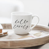 Hello Lovely Ceramic Coffee Mug