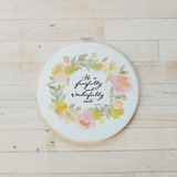 Psalm 139 Faux Embroidery Hoop